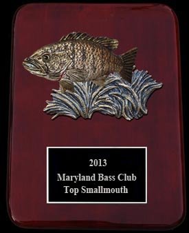 sculpted bass fishing trophies & awards